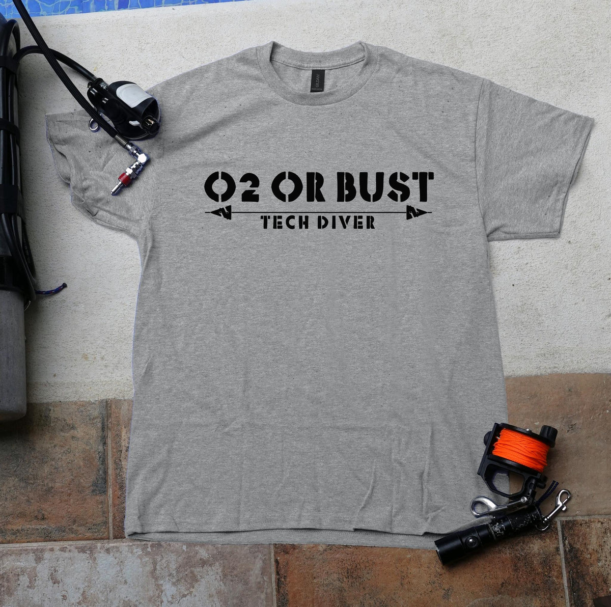 O2 or Bust Tech Diving T-Shirt