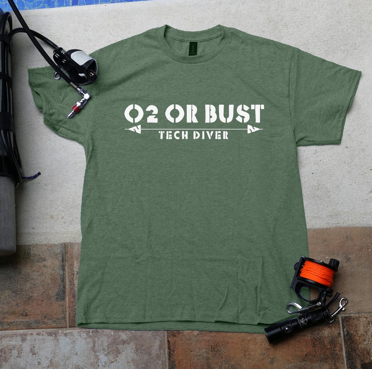 O2 or Bust Tech Diving T-Shirt