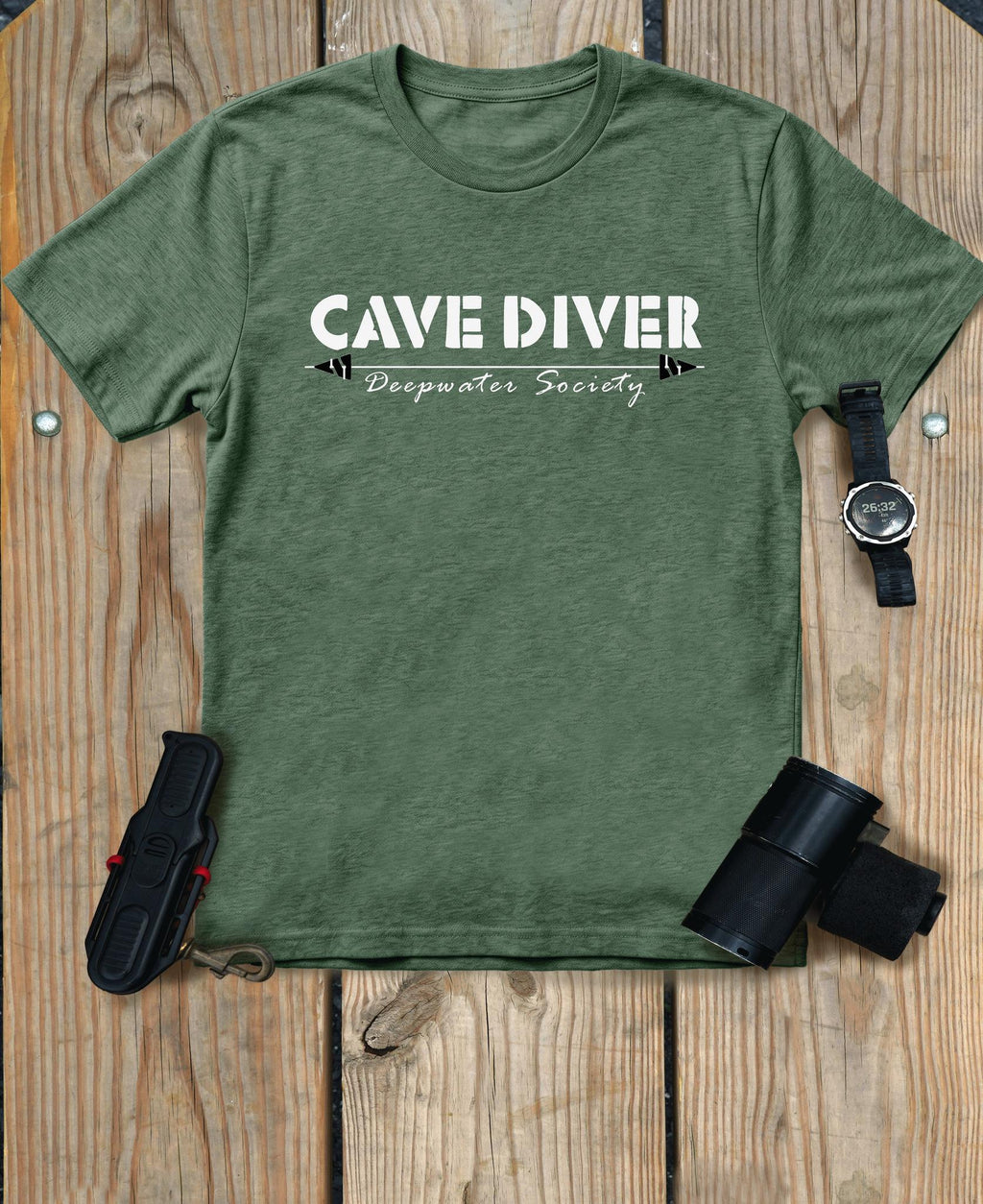 Cave Diver - Deepwater Society T-Shirt