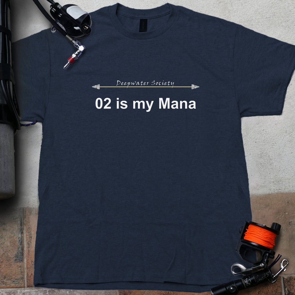 O2 is my Mana Technical Dive Tee