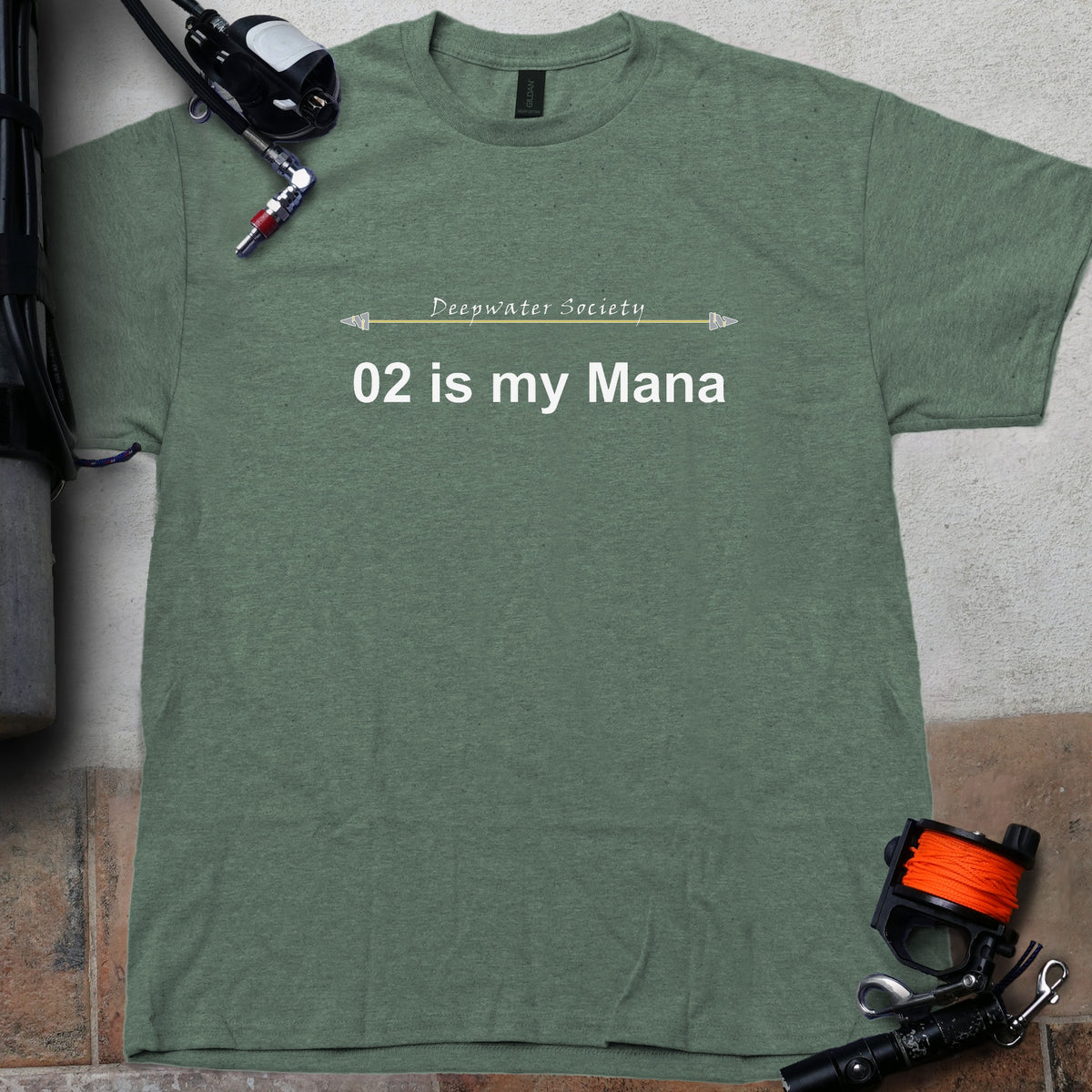 O2 is my Mana Technical Dive Tee