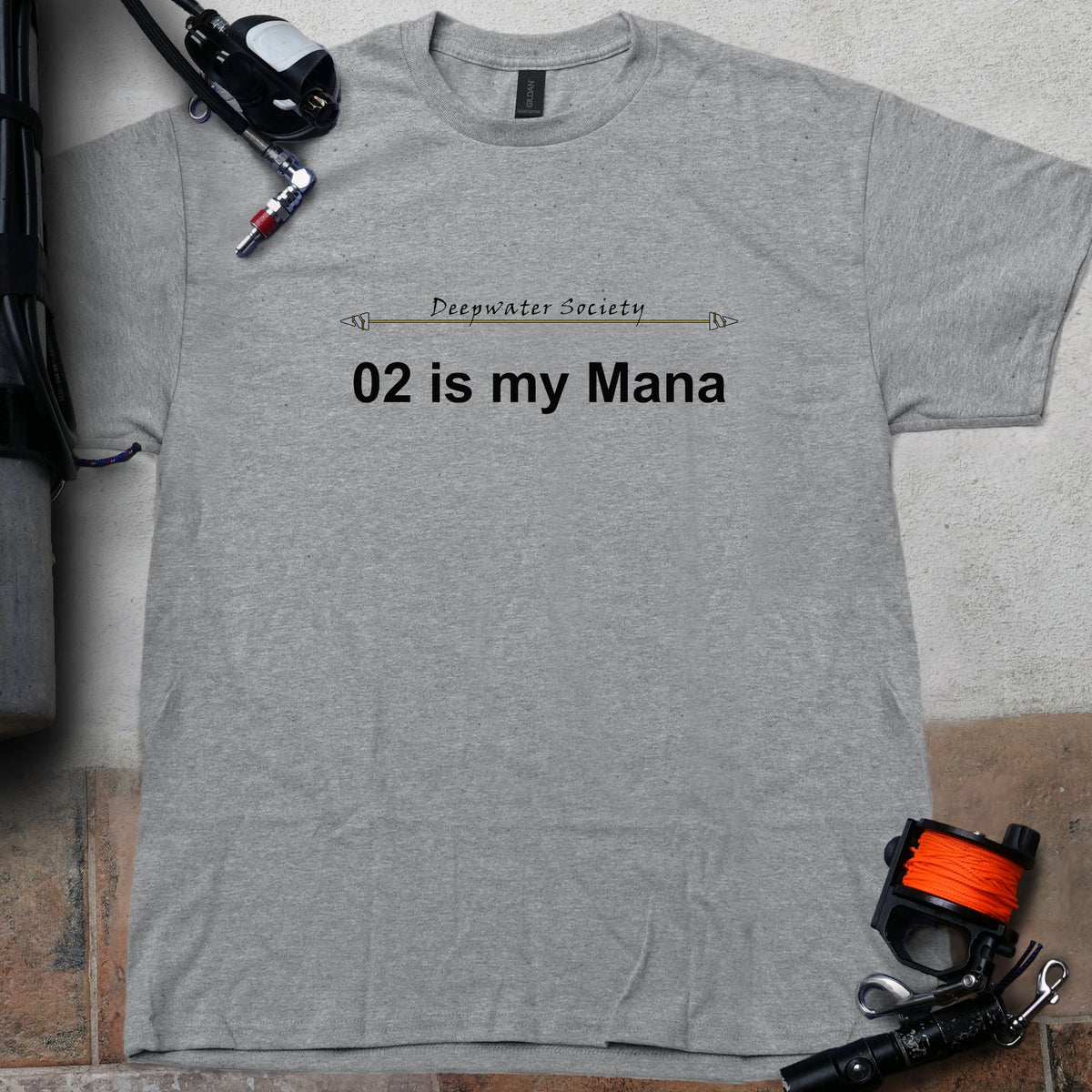 O2 is my Mana Technical Dive Tee