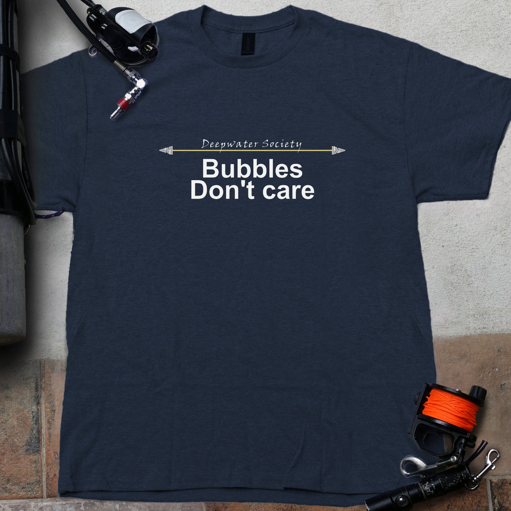 Bubbles Don't Care Technical Diving Tee.