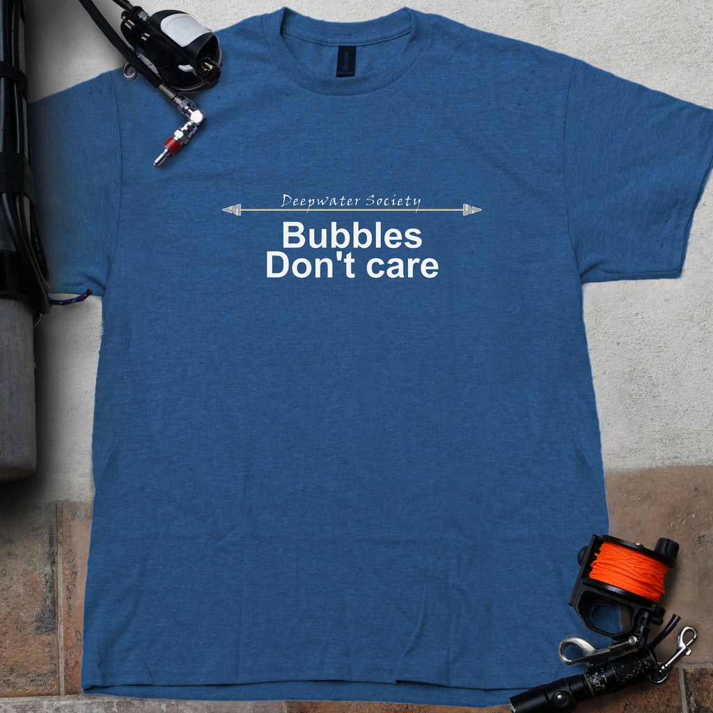 Bubbles Don't Care Technical Diving Tee.