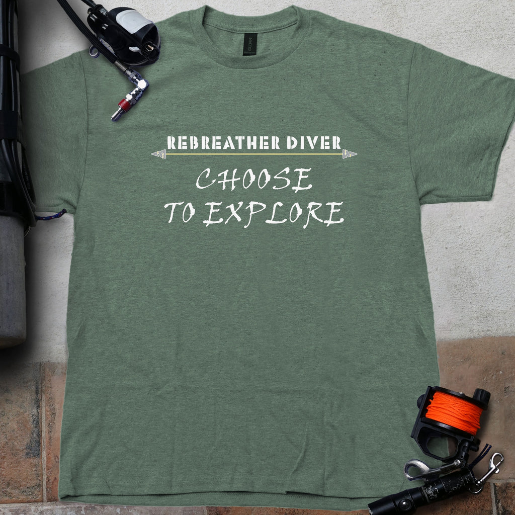 "Choose to Explore" Rebreather Diving Tee
