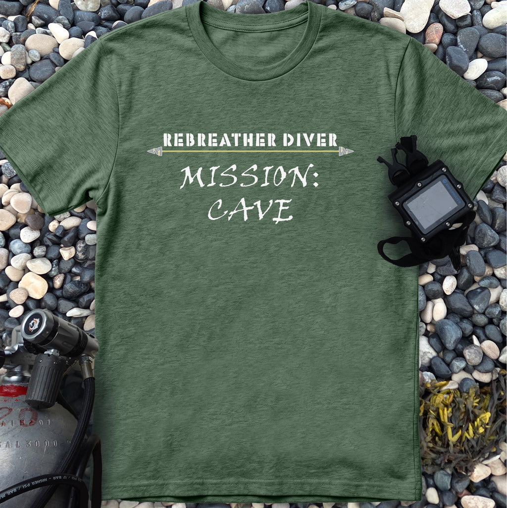 "Mission: Cave" Rebreather Diver's Tee