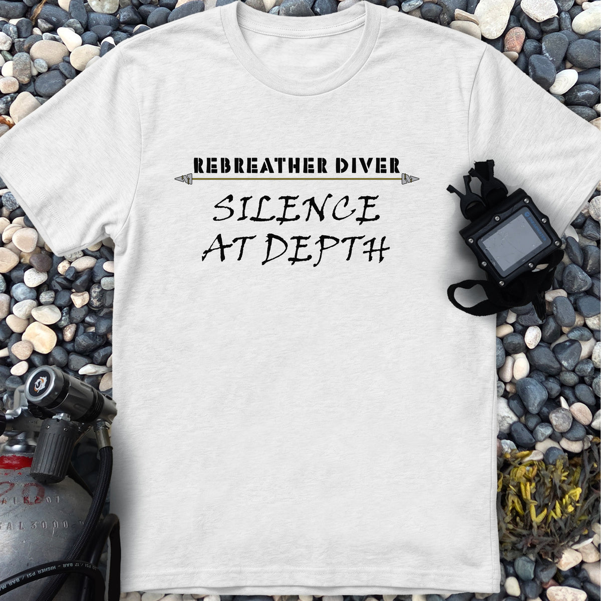 Silence at Depth, the Rebreather Dive Tee