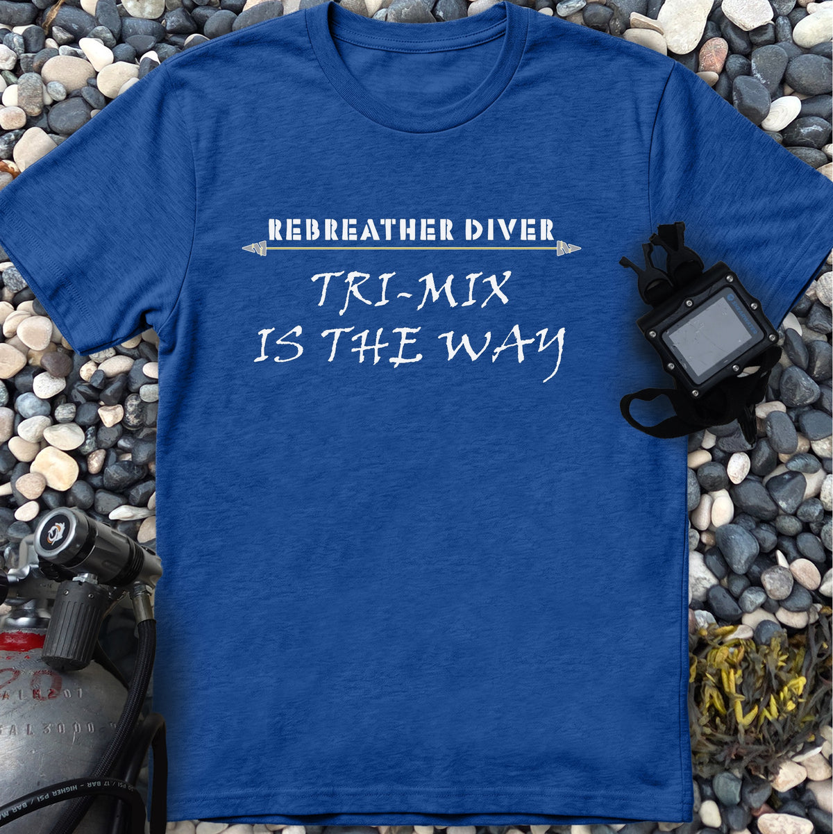 Tri-Mix is the way...Rebreather Diver soft t-shirt