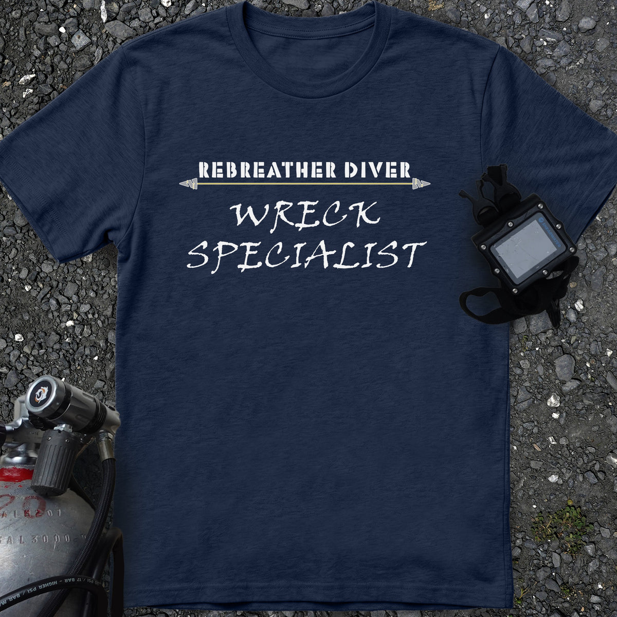 Rebreather Diver: Wreck Specialist, in a soft comfortable tee