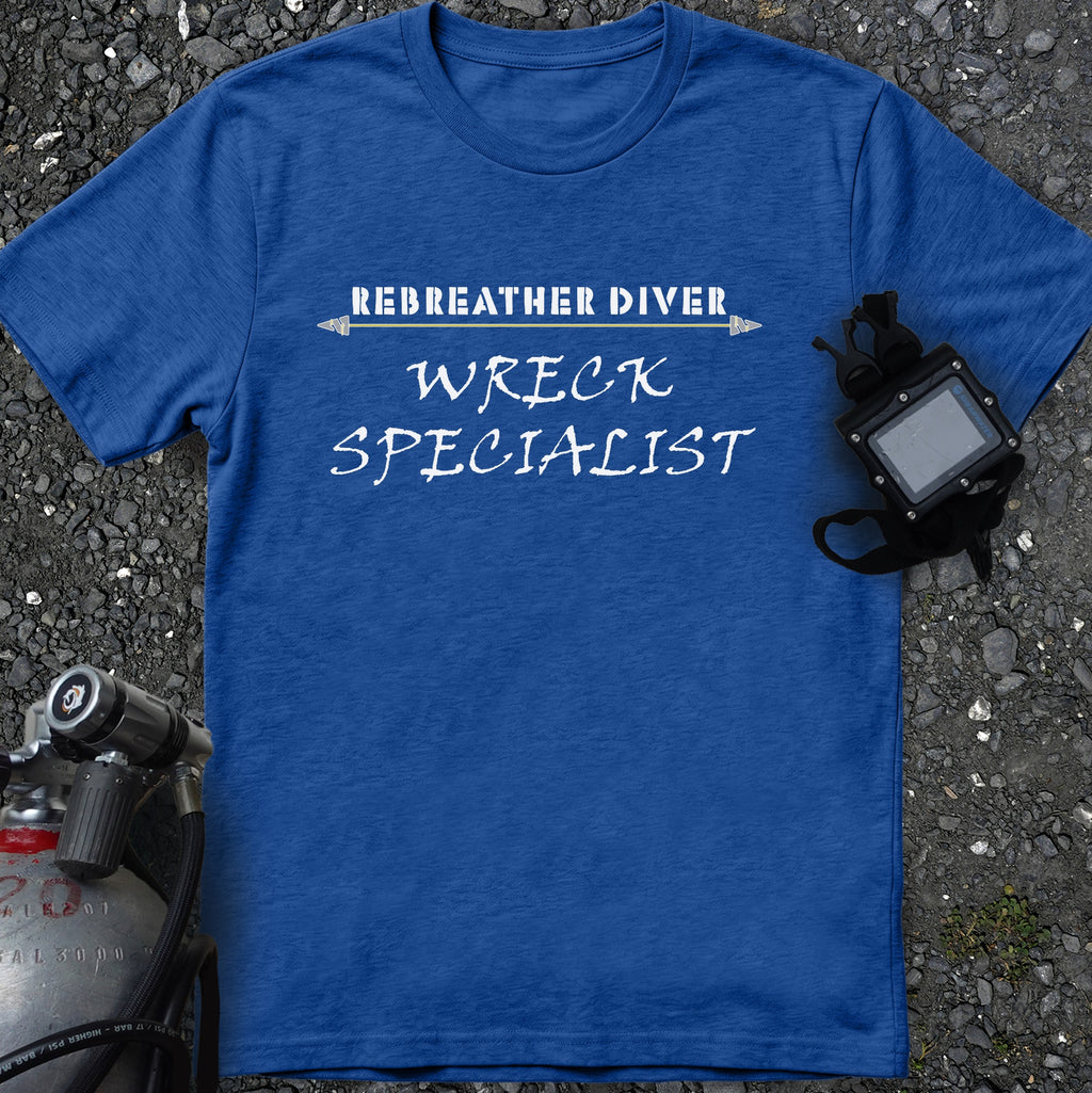 Rebreather Diver: Wreck Specialist, in a soft comfortable tee