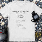 Birth of Tech Diving Gagnan Open Circuit Patent Tee