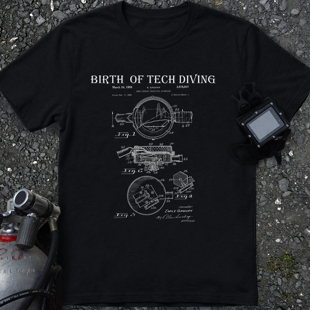 Birth of Tech Diving First Stage Gagnan Patent