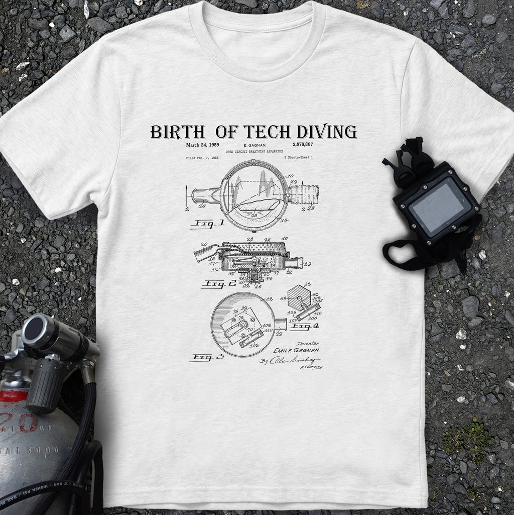 Birth of Tech Diving First Stage Gagnan Patent