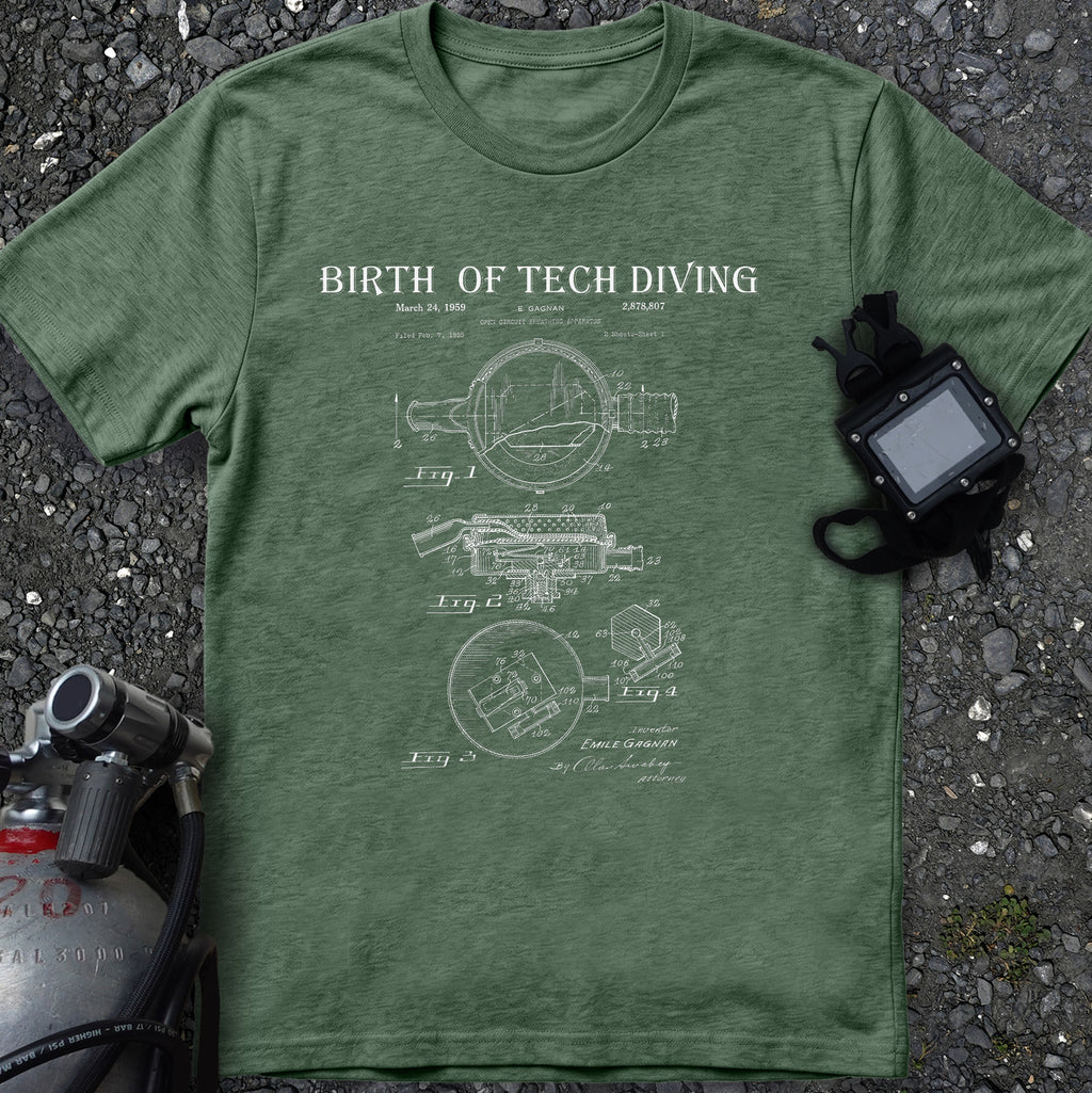 Birth of Tech Diving First Stage Gagnan Patent