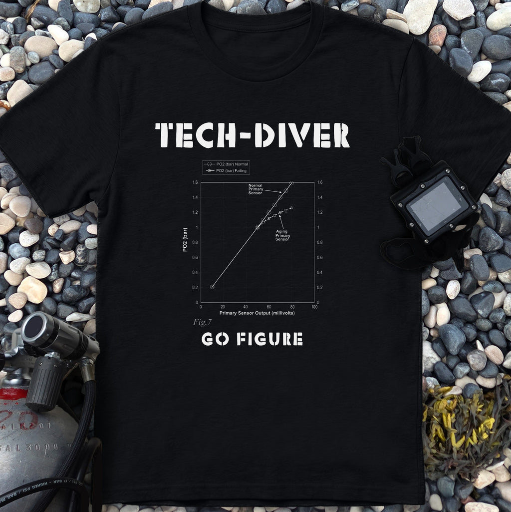 O2 Sensor "Go" Figure Technical Diving Tee