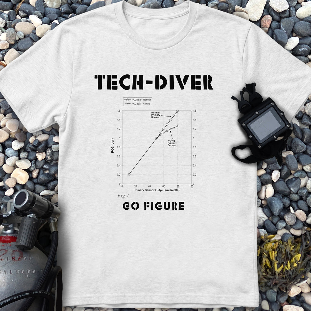 O2 Sensor "Go" Figure Technical Diving Tee