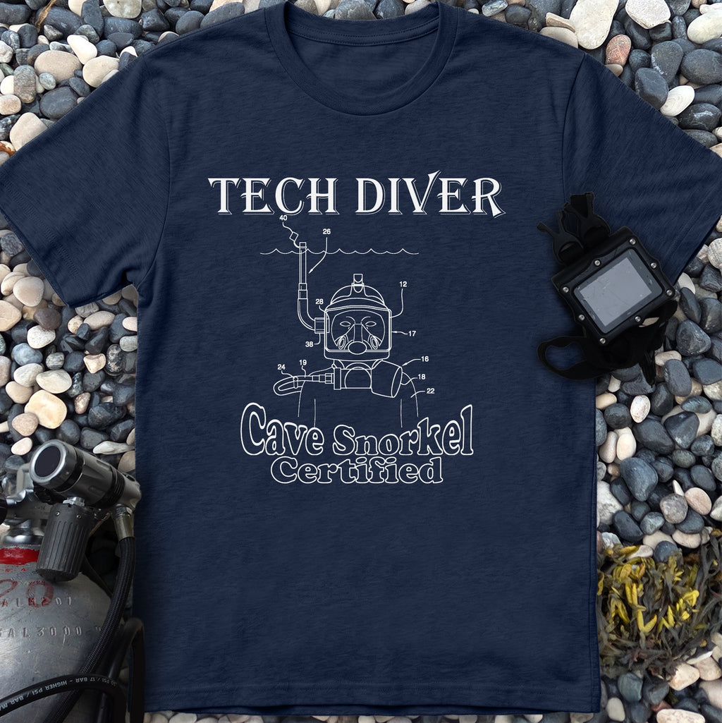 Cave Snorkel Certified Tech Diver Tee