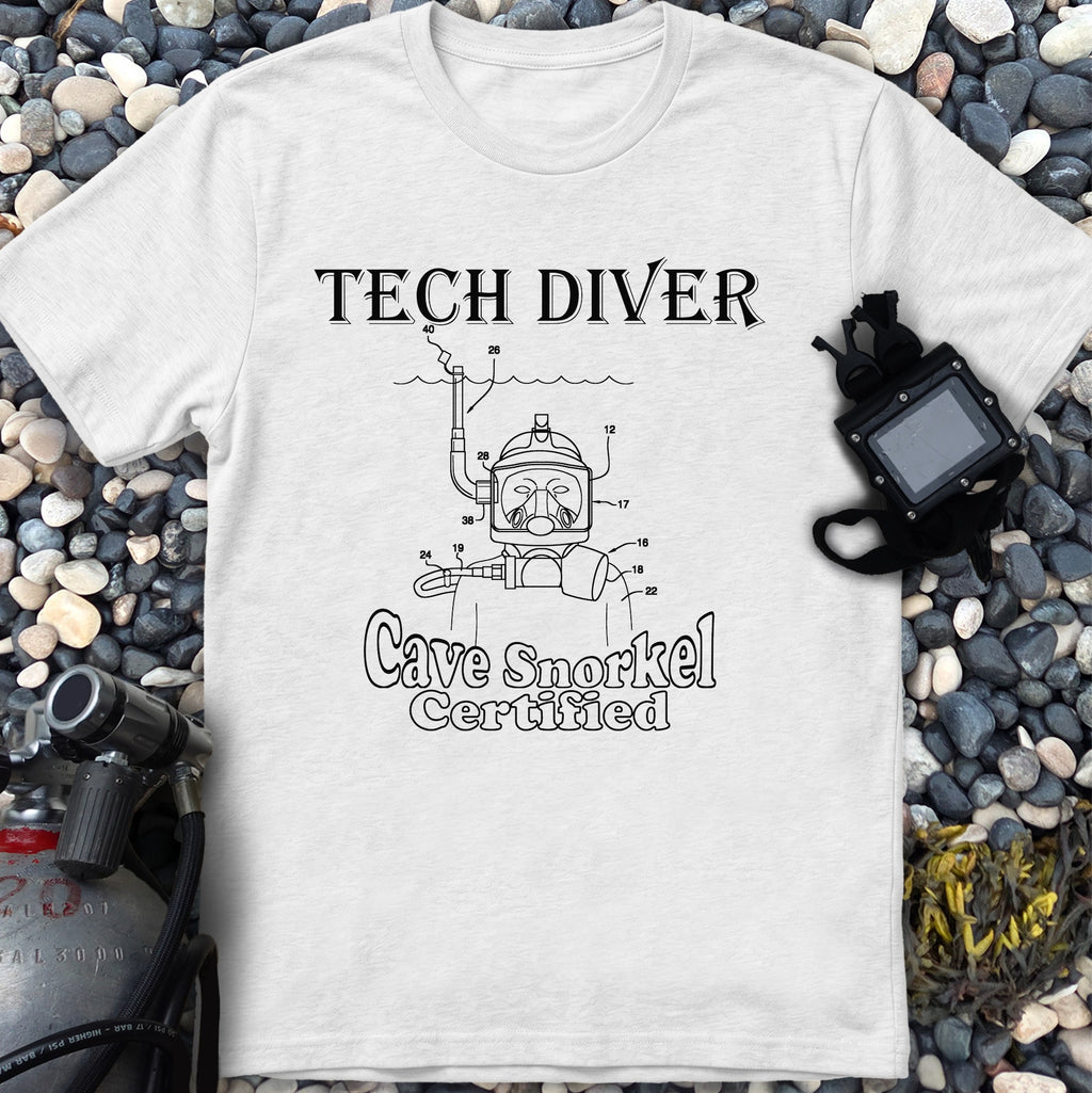 Cave Snorkel Certified Tech Diver Tee