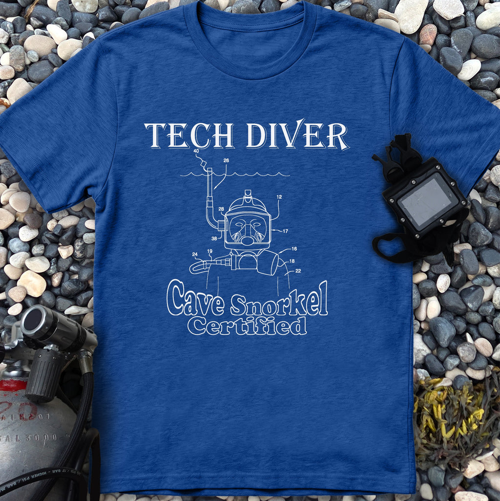 Cave Snorkel Certified Tech Diver Tee